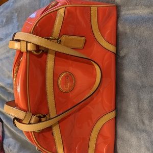 Coral Authentic Coach purse